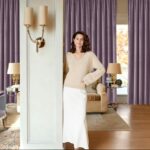 JIUZHEN Luxury Velvet Curtains 84 inch Length Thermal Insulated Room Darkening R... - Image 7