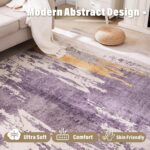 Carvapet 8x10 Large Purple Rugs for Living Room Bedroom Dorm, 10 x 8 Washable La... - Image 6