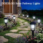 12 Pack Solar Lights Outdoor Pathway, Modern Solar Garden Lights, Waterproof Aut... - Image 3