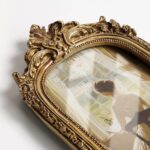 Cuspin 4x6 Picture Frame Arched Vintage Frame, Gold Ornate Resin Frames with Ple... - Image 4