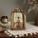 Cuspin 4x6 Picture Frame Arched Vintage Frame, Gold Ornate Resin Frames with Ple... - Image 5