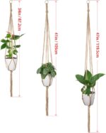 Plant Hangers Indoor Macrame Hanging Planter Holder 6 Pack, 3 Sizes - Image 3
