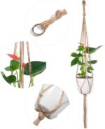 Plant Hangers Indoor Macrame Hanging Planter Holder 6 Pack, 3 Sizes - Image 4
