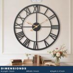 Pytha Sight 14 Inch Large Wall Clocks for Living Room Decor,Big Silent Battery O... - Image 3