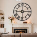 Pytha Sight 14 Inch Large Wall Clocks for Living Room Decor,Big Silent Battery O... - Image 6