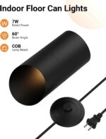 Abovizo 4 Pack Uplighting Indoor, LED Floor Can Lights with Remote and Timer, 3 ... - Image 3
