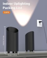Abovizo 4 Pack Uplighting Indoor, LED Floor Can Lights with Remote and Timer, 3 ... - Image 7