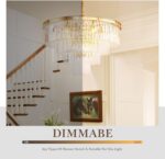 Gold Plated Crystal Modern Contemporary Chandeliers Pendant Ceiling Light 4-Tier... - Image 7