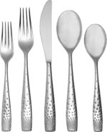 nambe Dazzle 45-Piece Flatware Set Service for 8 Plus Butter Knife, Sugar Spoon ... - Image 5