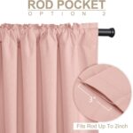 100% Blackout Shield Linen Blackout Curtains for Bedroom 84 Inches Long, Back Ta... - Image 5