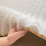 White Rabbit Striped Plush Rug 8'x10', Fluffy Shaggy Area Rug for Nursery & Kids... - Image 5