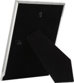 YiPinYin 10x12'' Silver Plated Metal Photo Frame Bamboo Detail, Acid-Free Mat fo... - Image 6