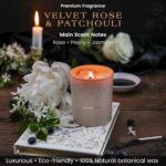 Luxury Crystal Candle for Women - Velvet Rose & Patchouli Scented Aromatherapy C... - Image 4