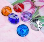 60mm(2.36 in) Large Crystal Diamond Paperweight with Stand Jewels Wedding Decora... - Image 5