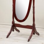 Roundhill Furniture Traditional Queen Anna Style Wood Floor Cheval Mirror, Cherr... - Image 3