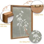 Framed Boho Wall Art Set of 4 for Wooded Minimalist Botanical Print Wall Art for... - Image 6