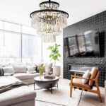 23" 14-Light Modern Crystal Chandelier Light Fixtures 4-Tier Black Luxury Chande... - Image 7