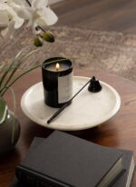 Kate and Laurel Sevienne Modern Glam Round Marble Tray, 10 Inch Diameter, White ... - Image 5