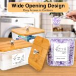 ZOUTOG Laundry Pods Container Set of 3 - Acrylic Detergent Organizer with Bamboo... - Image 4