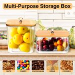 ZOUTOG Laundry Pods Container Set of 3 - Acrylic Detergent Organizer with Bamboo... - Image 8