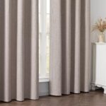 100% Blackout Curtains 84 inch Length 2 Panels Faux Linen Long Drapes for Bedroo... - Image 6
