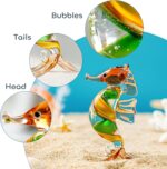 HDCRYSTALGIFTS 3'' Handmade Seahorse Art Glass Blown Miniature Sea Animal Figuri... - Image 6