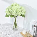 Waipfaru 21" Real Touch Hydrangea Artificial Flowers with Long Stem & Leaves, Fu... - Image 6