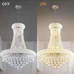 MORE CHANGE French Empire Crystal Chandelier Luxury Chrome Empire Chandelier 13-... - Image 4