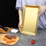 4-Piece Gold Serving Trays Set: Luxurious Gold Trays for Decor & Food Display, 1... - Image 4