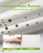 Pureegg Plastic Table Cloth Disposable 10 Pack, 54 x 108 Inch Table Cloths, Grad... - Image 3