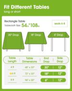 Pureegg Plastic Table Cloth Disposable 10 Pack, 54 x 108 Inch Table Cloths, Grad... - Image 4