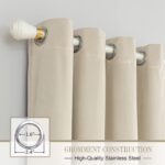 PLEASANT BOULEVARD Velvet Curtains [2 Panels] Heavy Blackout Window Drapes with ... - Image 3
