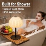 ONXE Rechargeable Waterproof Shower Lamp, Remote Control Cordless Table Lamp 16 ... - Image 3