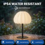 ONXE Rechargeable Waterproof Shower Lamp, Remote Control Cordless Table Lamp 16 ... - Image 6