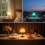 ONXE Rechargeable Waterproof Shower Lamp, Remote Control Cordless Table Lamp 16 ... - Image 8