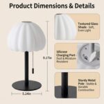 ONXE Rechargeable Waterproof Shower Lamp, Remote Control Cordless Table Lamp 16 ... - Image 9