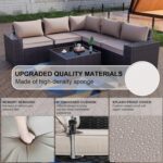 Kullavik 10PCS Outdoor Patio Furniture Set,PE Wicker Rattan Sectional Sofa Patio... - Image 7