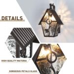 Rustic Outdoor Wall Lanterns Exterior Wall Mounted Sconce Light Designer Style O... - Image 3
