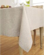 Solino Home Linen Tablecloth 54 x 72 Inch - 100% Pure Linen Light Natural Table ... - Image 3