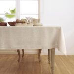 Solino Home Linen Tablecloth 54 x 72 Inch - 100% Pure Linen Light Natural Table ... - Image 4