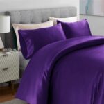 100% Pure Silk Satin Duvet Set with 2 Pillowcases Wrinkle Free Fade Resistant On... - Image 3