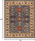 SAFAVIEH Antiquity Collection Area Rug - 6' x 9', Blue & Red, Handmade Tradition... - Image 3