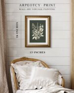 ARPEOTCY Gold Framed Canvas Wall Art, Botanical Floral Illustration Art Prints, ... - Image 4