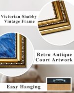 ARPEOTCY Gold Framed Canvas Wall Art, Botanical Floral Illustration Art Prints, ... - Image 5