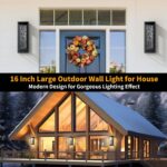 16'' LED Outdoor Wall Lights 2 Packs, 3000K Porch Lights Outdoor Sconce Lights w... - Image 3
