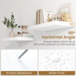 Fun Memories White Floating Shelves 24 Inch Long, 9.3 Inch Deep Floating Shelf f... - Image 6