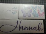 Personalized Butterfly Wall Decal - Custom Name Girl Room Decor, Dreamy Purple F... - Image 5