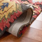 SAFAVIEH Blossom Collection Accent Rug - 2'3" x 4', Charcoal & Multi, Handmade W... - Image 6