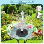 SZMP Solar Fountain for Bird Bath Spraying Water on Cloudy Day, Solar Water Foun... - Image 4