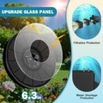 SZMP Solar Fountain for Bird Bath Spraying Water on Cloudy Day, Solar Water Foun... - Image 5